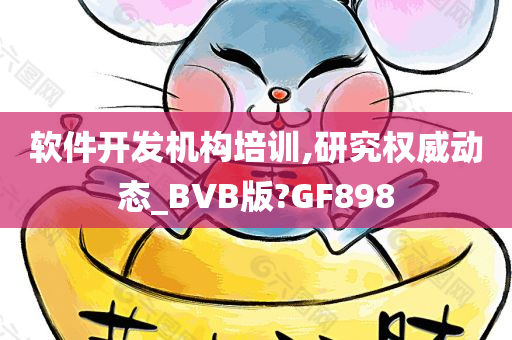 软件开发机构培训,研究权威动态_BVB版?GF898