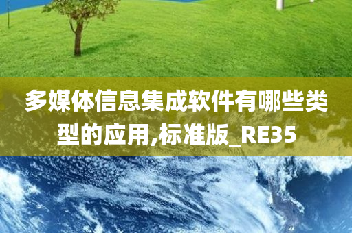 多媒体信息集成软件有哪些类型的应用,标准版_RE35