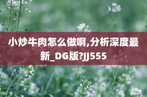 小炒牛肉怎么做啊,分析深度最新_DG版?JJ555