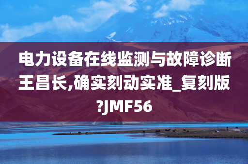 电力设备在线监测与故障诊断王昌长,确实刻动实准_复刻版?JMF56