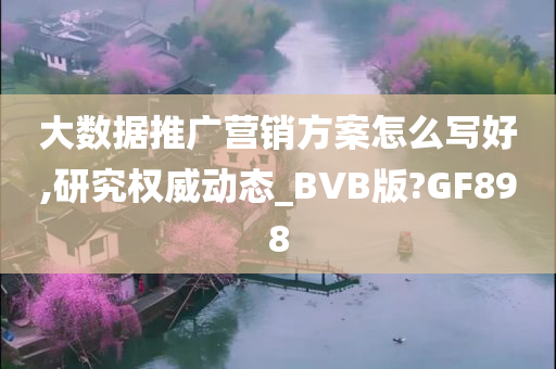 大数据推广营销方案怎么写好,研究权威动态_BVB版?GF898