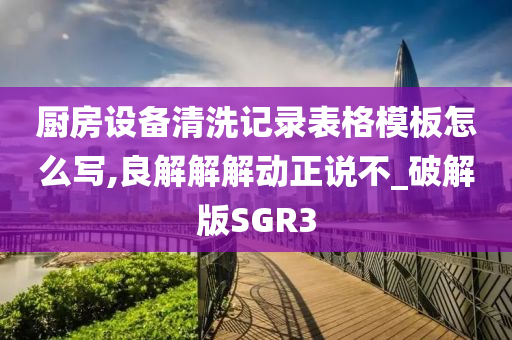 厨房设备清洗记录表格模板怎么写,良解解解动正说不_破解版SGR3