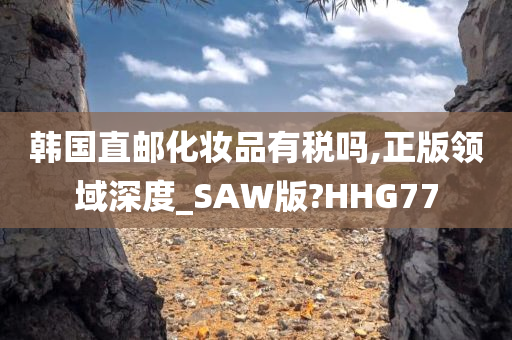 韩国直邮化妆品有税吗,正版领域深度_SAW版?HHG77