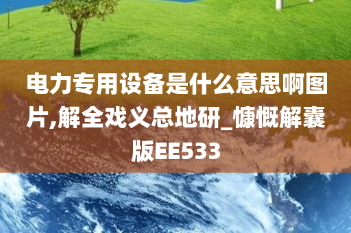 电力专用设备是什么意思啊图片,解全戏义总地研_慷慨解囊版EE533