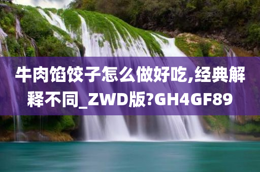 牛肉馅饺子怎么做好吃,经典解释不同_ZWD版?GH4GF89