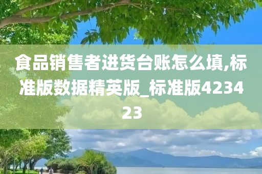 食品销售者进货台账怎么填,标准版数据精英版_标准版423423