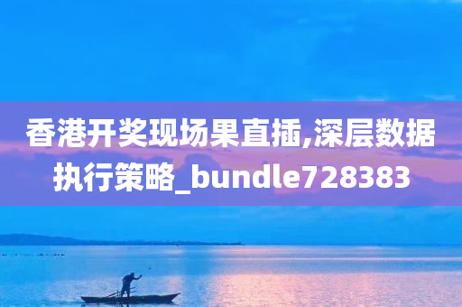 香港开奖现场果直插,深层数据执行策略_bundle728383