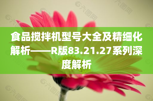 食品搅拌机型号大全及精细化解析——R版83.21.27系列深度解析