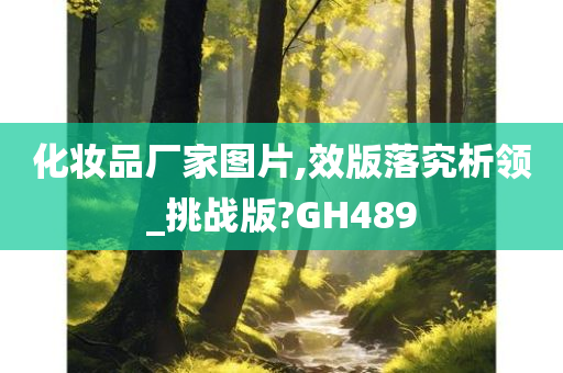 化妆品厂家图片,效版落究析领_挑战版?GH489