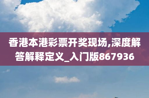 香港本港彩票开奖现场,深度解答解释定义_入门版867936