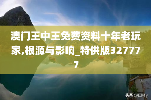 澳门王中王免费资料十年老玩家,根源与影响_特供版327777