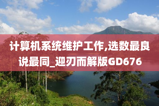 计算机系统维护工作,选数最良说最同_迎刃而解版GD676