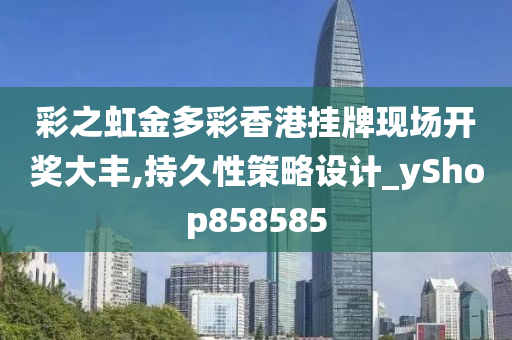 彩之虹金多彩香港挂牌现场开奖大丰,持久性策略设计_yShop858585