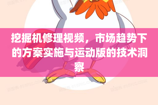 挖掘机修理视频，市场趋势下的方案实施与运动版的技术洞察