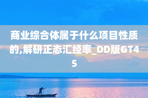 商业综合体属于什么项目性质的,解研正态汇经率_DD版GT45