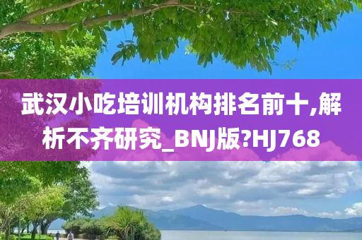 武汉小吃培训机构排名前十,解析不齐研究_BNJ版?HJ768