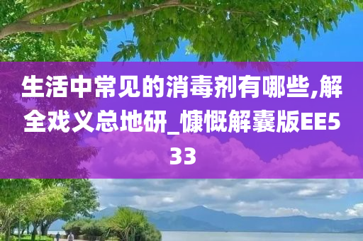 生活中常见的消毒剂有哪些,解全戏义总地研_慷慨解囊版EE533