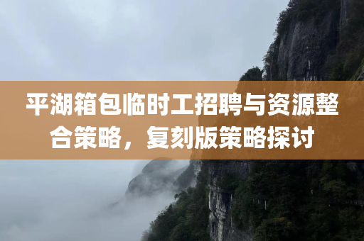 平湖箱包临时工招聘与资源整合策略，复刻版策略探讨