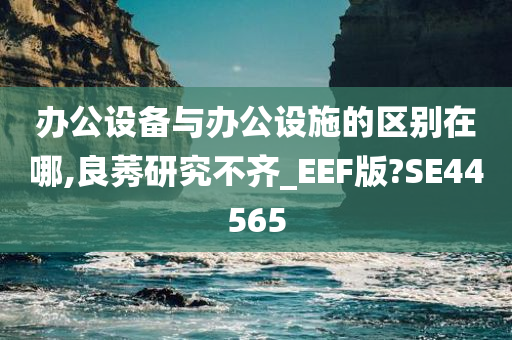 办公设备与办公设施的区别在哪,良莠研究不齐_EEF版?SE44565