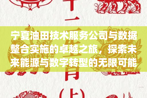 宁夏油田技术服务公司与数据整合实施的卓越之旅，探索未来能源与数字转型的无限可能