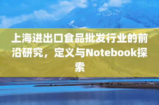 上海进出口食品批发行业的前沿研究，定义与Notebook探索