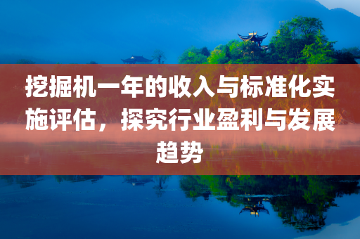 挖掘机一年的收入与标准化实施评估，探究行业盈利与发展趋势